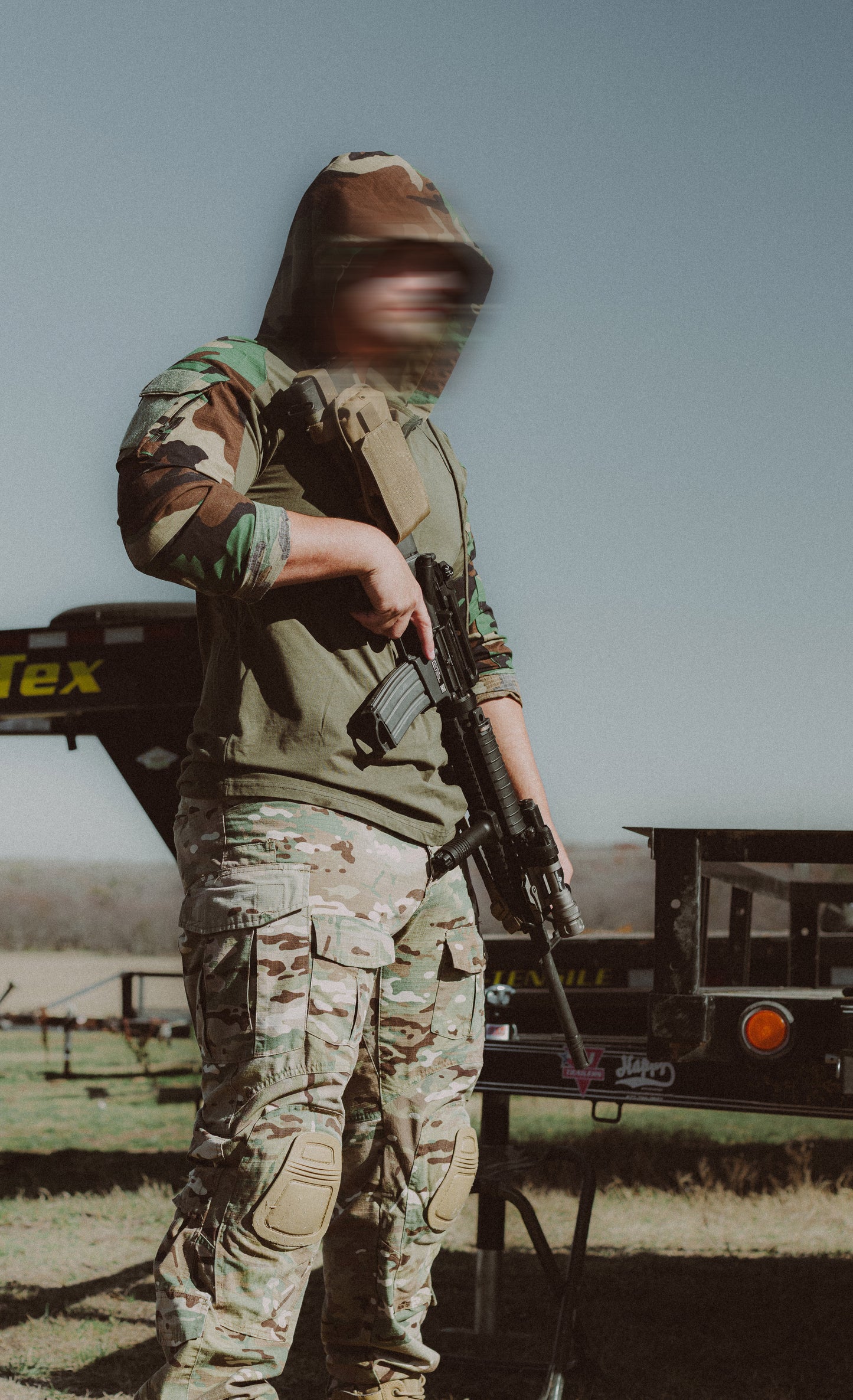 M81 Woodland Green Hooded Combat Shirt