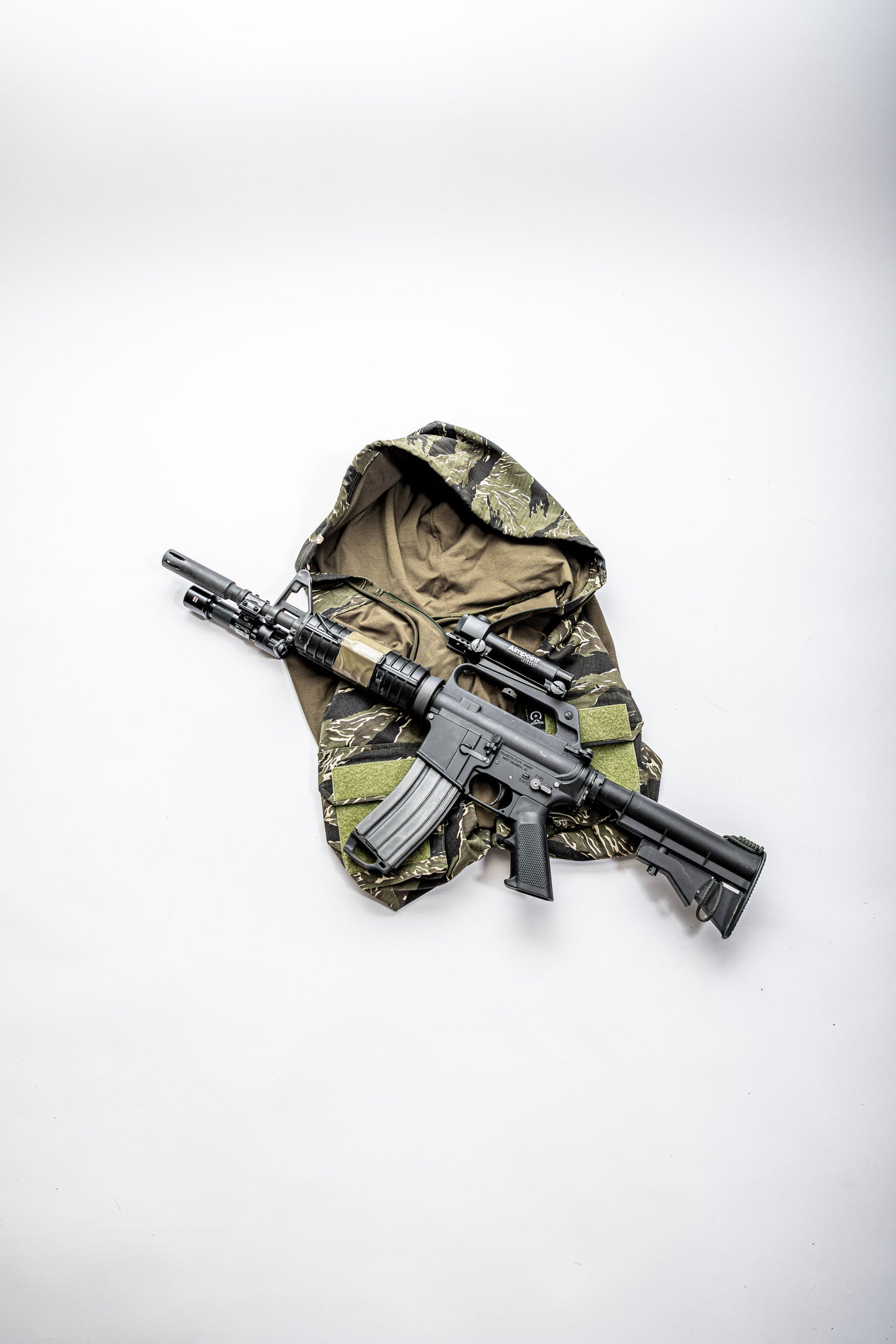 Tiger Stripe OD Hooded Combat Shirt