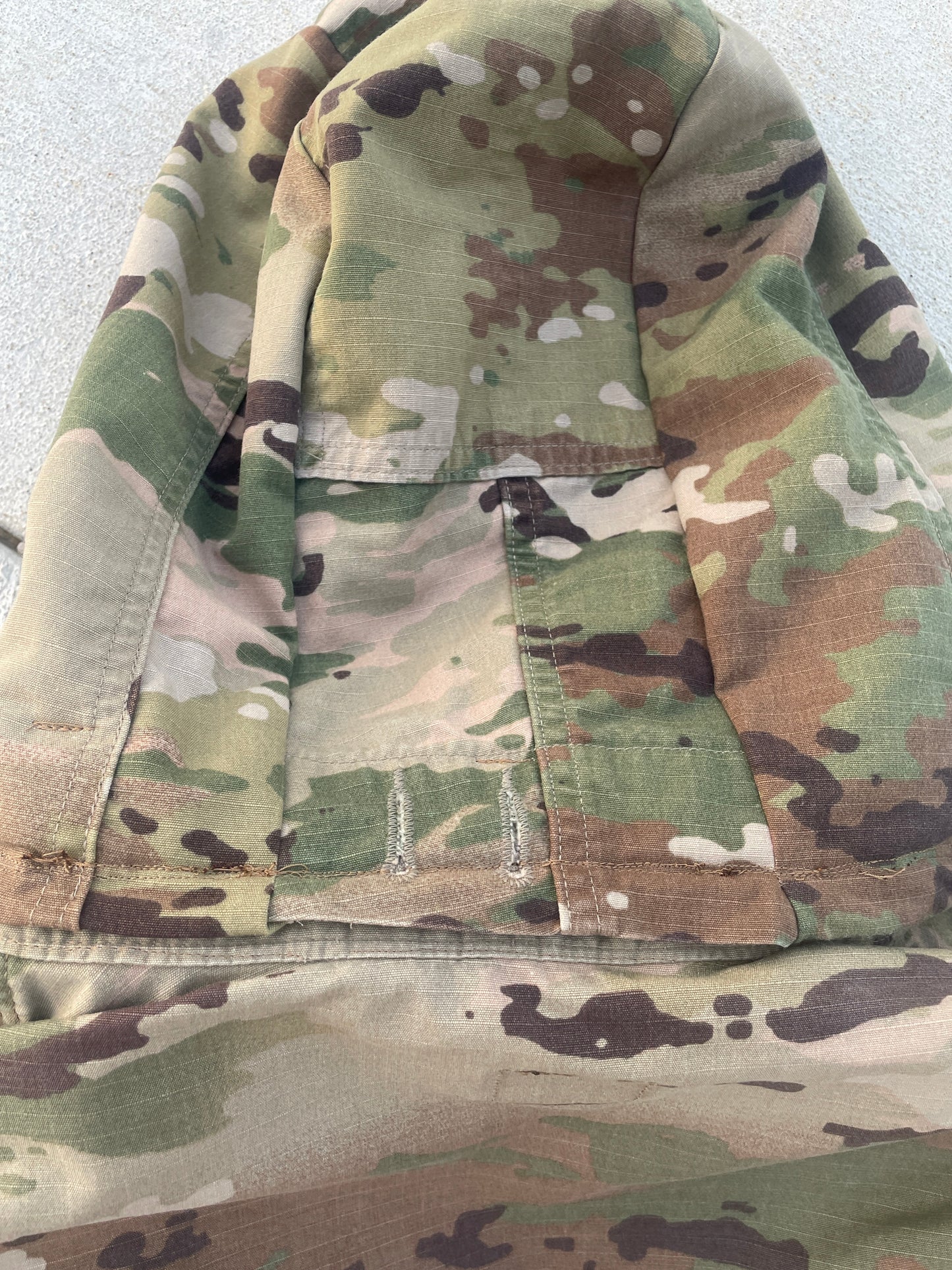 Fleece Lined Hooded Surplus Multicam Zip Up Jacket