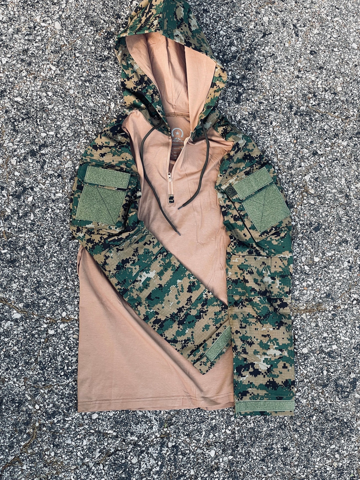MARPAT Brown Chest Hooded Combat Shirt