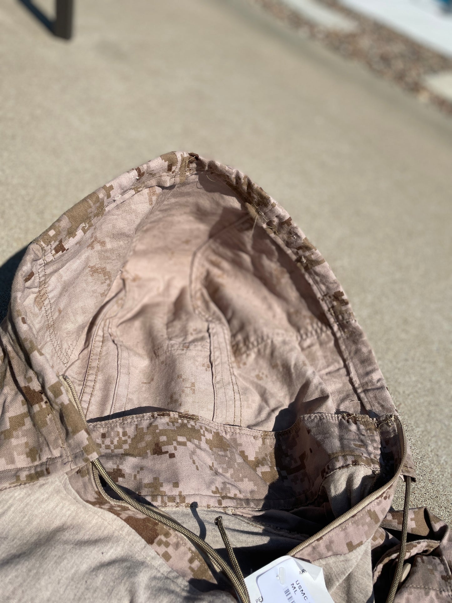 Hooded USMC Desert Frog Top