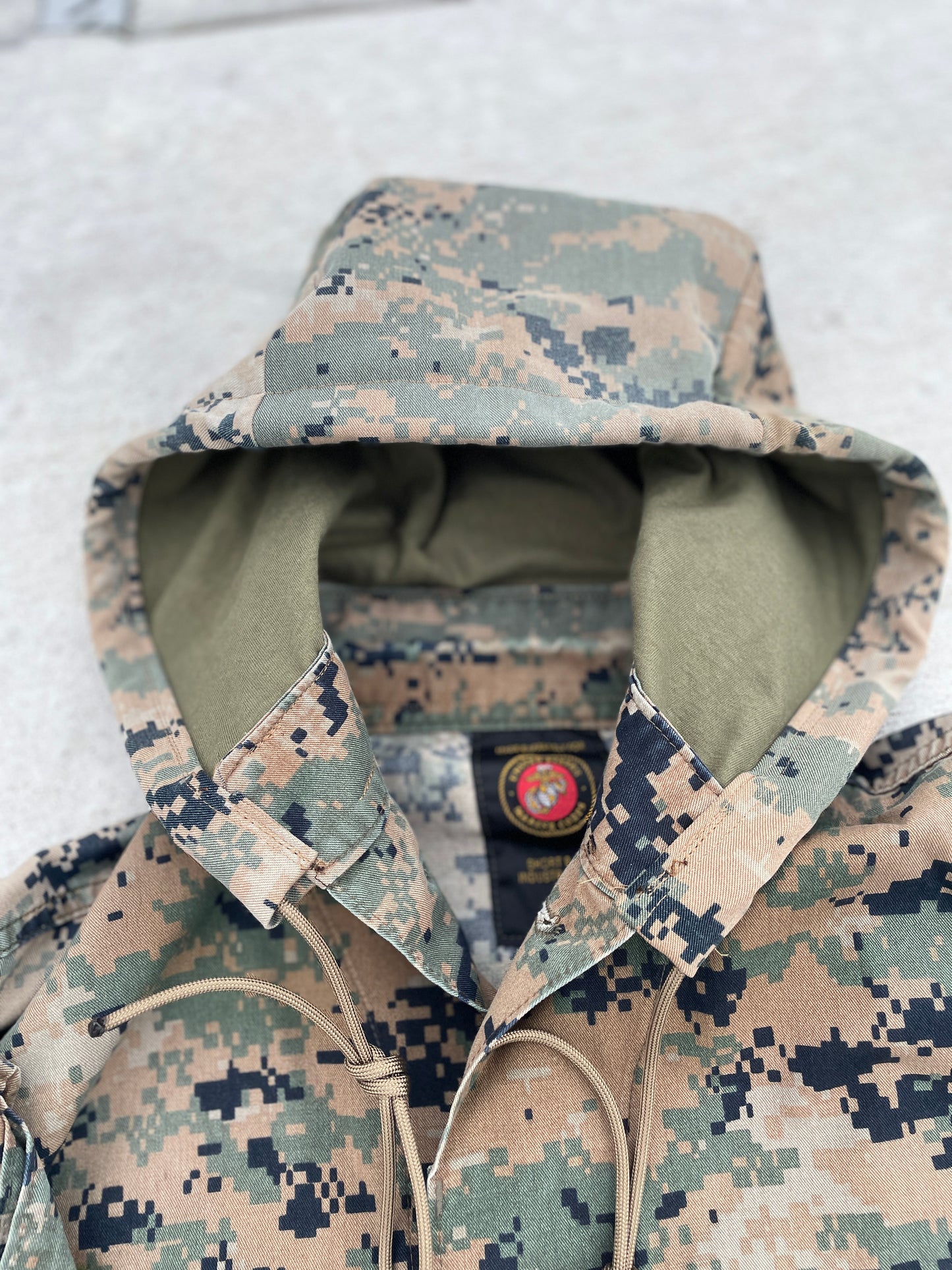 Hooded Surplus Woodland Digital USMC Top