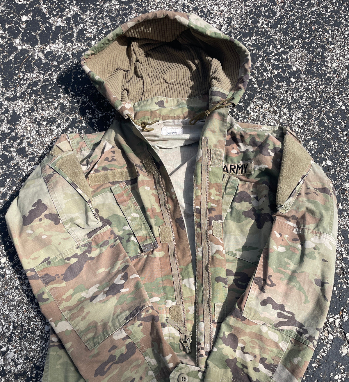 Hooded Surplus Multicam Zip Jacket