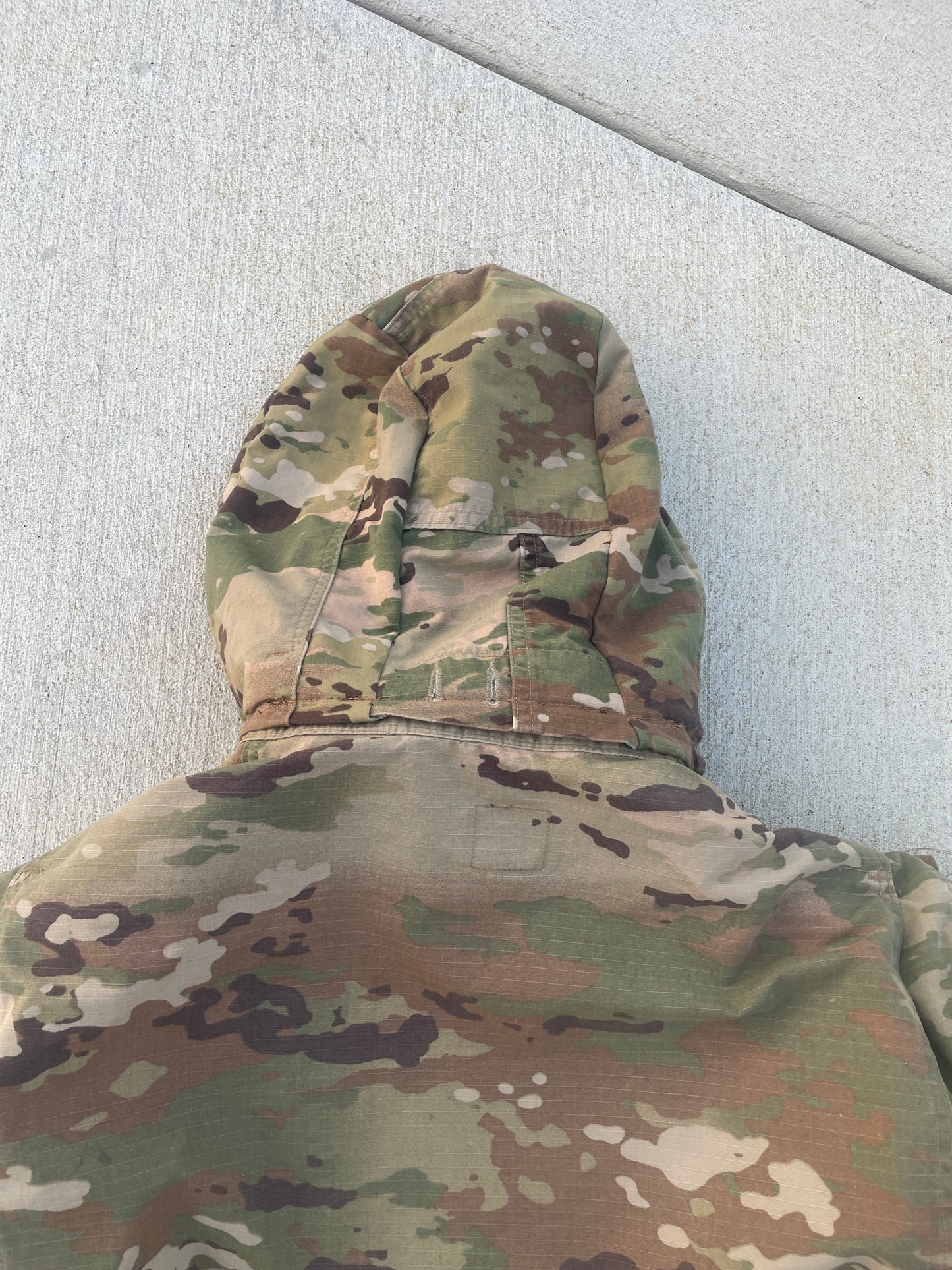 Fleece Lined Hooded Surplus Multicam Zip Up Jacket