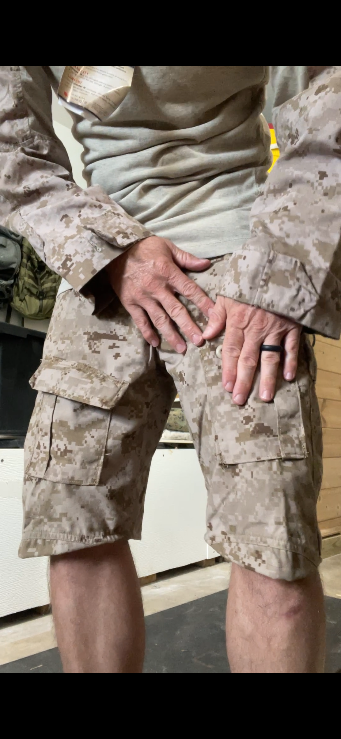 USMC Desert Frog Combat Shorts