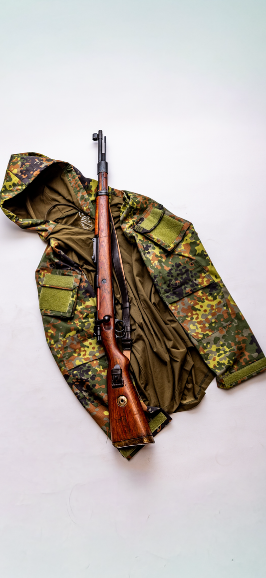 Flecktarn Hooded Combat Shirt, Green Chest