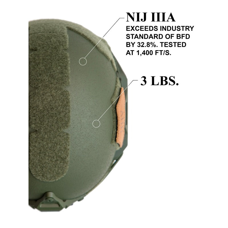 ATE® GEN2 Ballistic Helmet | NIJ IIIA High-Cut – Hard Head Veterans