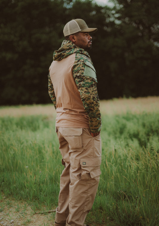 MARPAT Brown Chest Hooded Combat Shirt